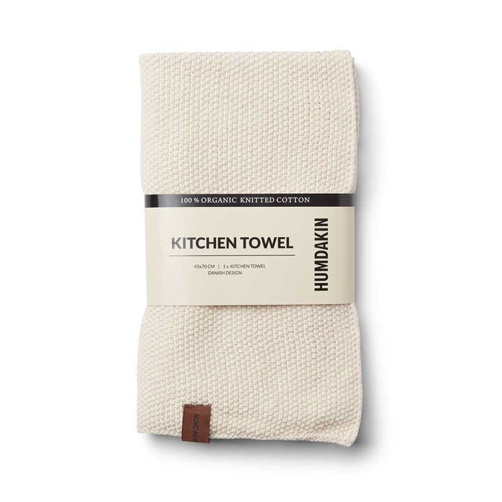 The knitted kitchen towel from Humdakin, 45 x 70 cm, shell