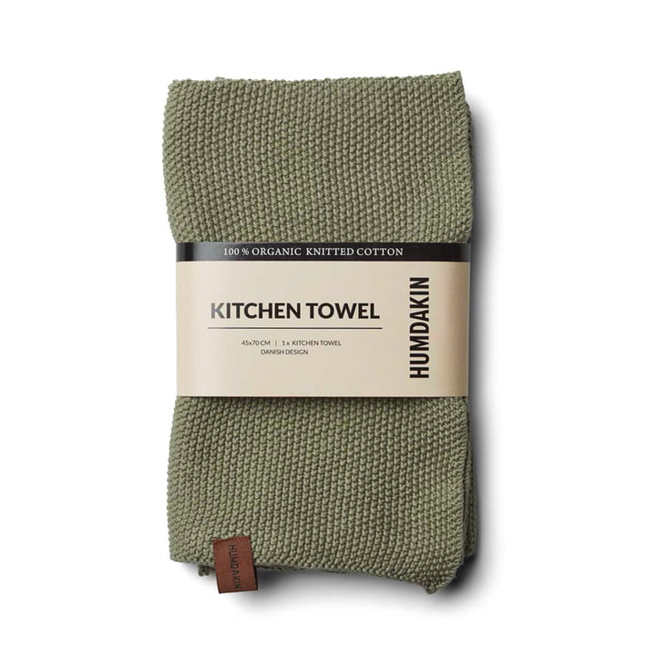 The knitted kitchen towel from Humdakin, 45 x 70 cm, oak