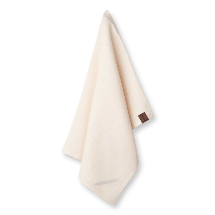 The Beach linen tea towel from Humdakin, 45 x 70 cm, shell