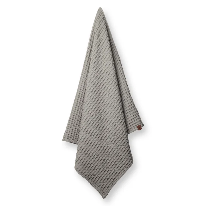 The bath towel with waffle structure from Humdakin, 70 x 135 cm, stone