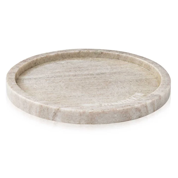 The round marble tray from Humdakin, Ø 22 cm, brown