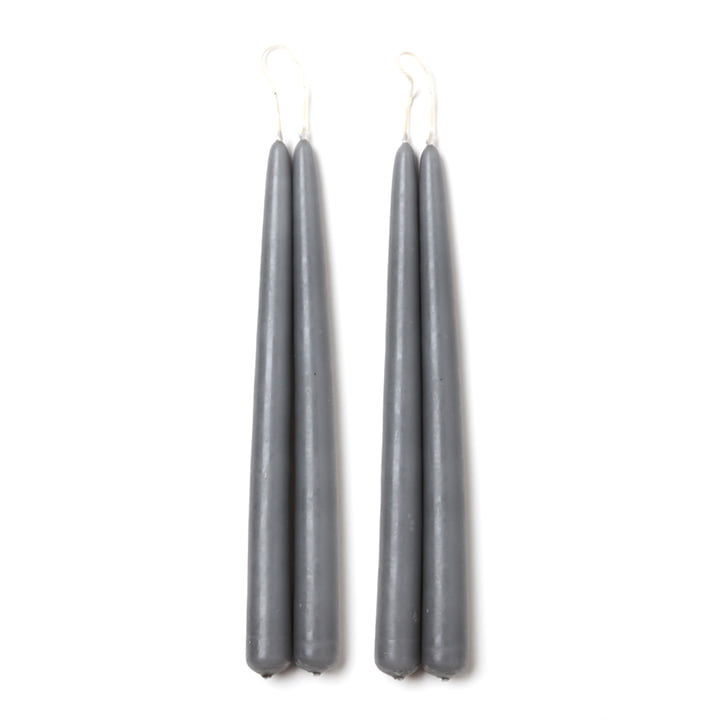 Blossom Candles from applicata in city grey (set of 4)