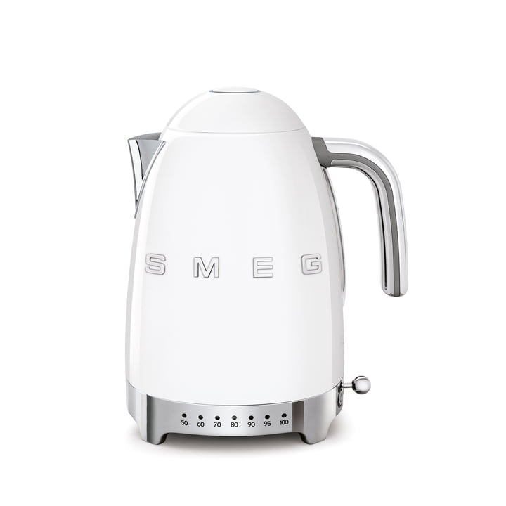 Kettle KLF04 (variable temperature control) 1,7 l from Smeg in white
