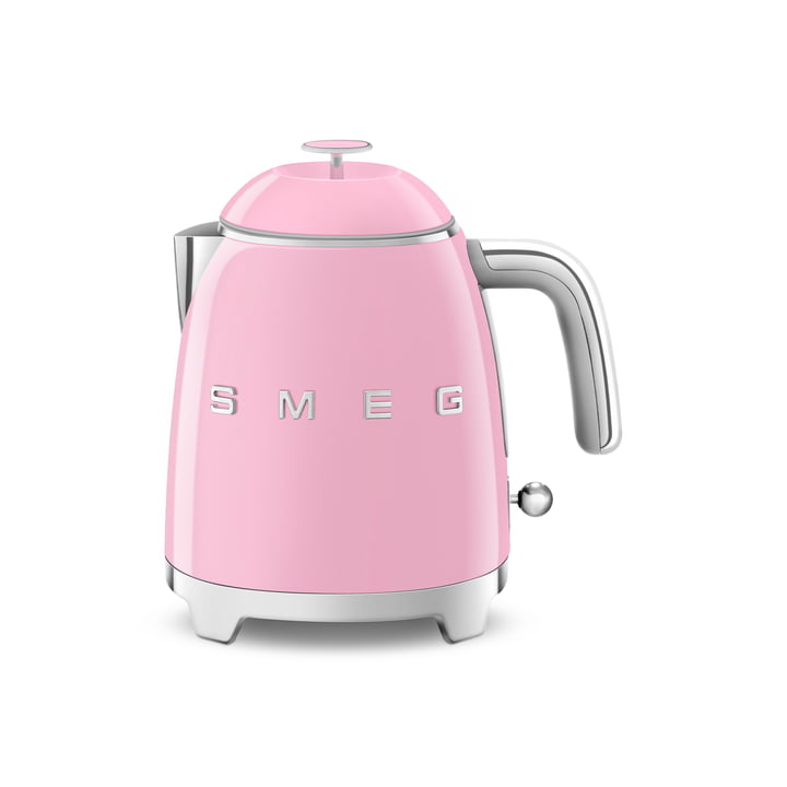 Mini water boiler KLF05 in 50's retro style by Smeg in cadillac pink