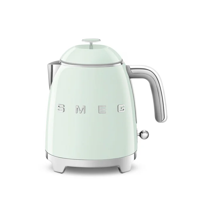 Mini water boiler KLF05 in 50's retro style by Smeg in pastel green