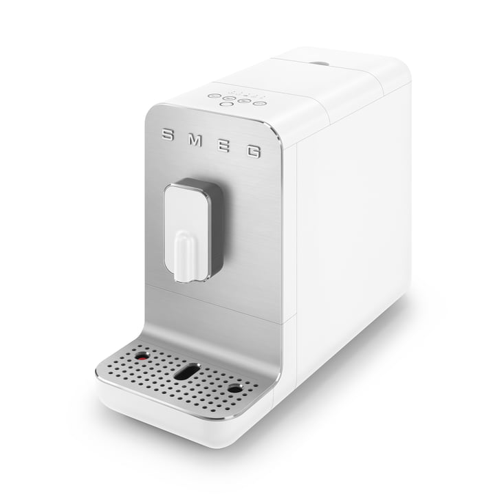 Fully automatic coffee machine BCC01 Basic 50's Retro Style from Smeg in white matt