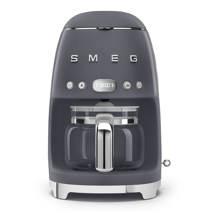 Filter coffee maker DCF02 from Smeg in slate grey