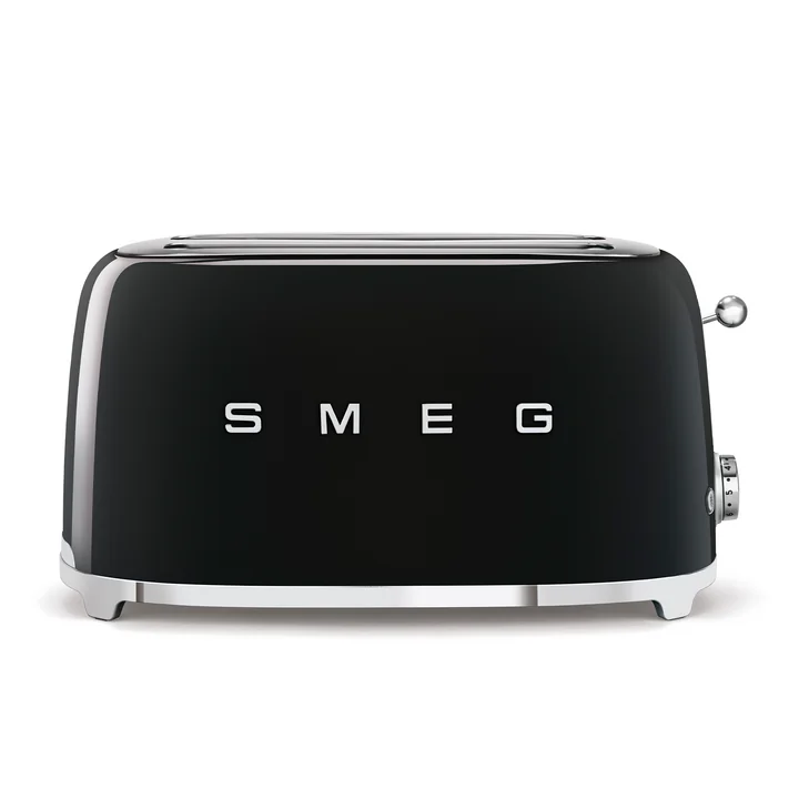 2-slot toaster TSF02, long from Smeg in black