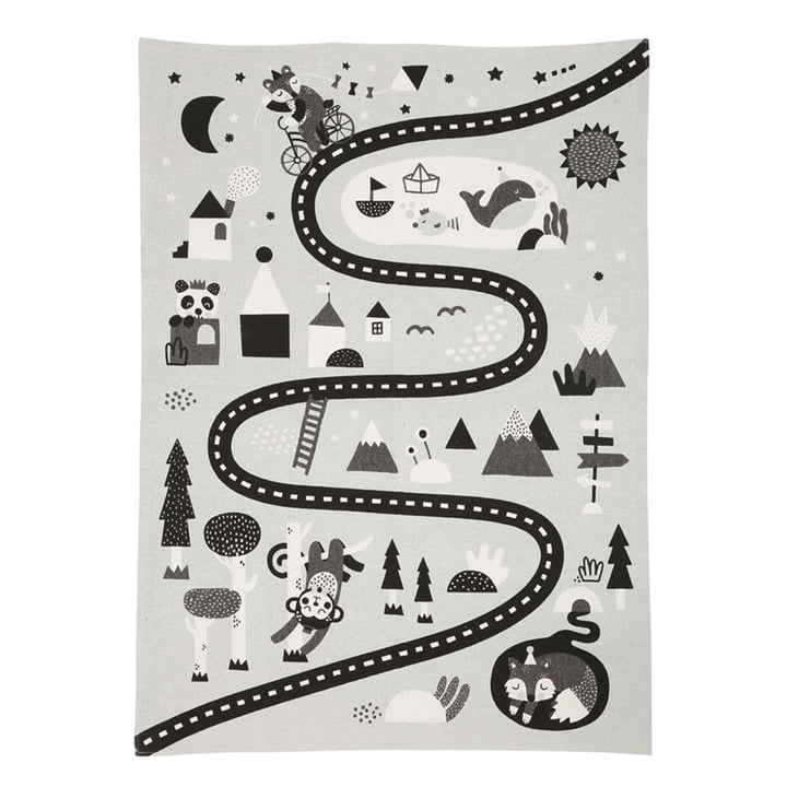 Magic Forest Children's carpet 95 x 130 cm from Södahl in black