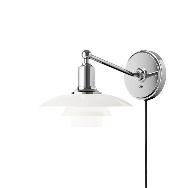 PH 2/1 Wall lamp, opal white from Louis Poulsen