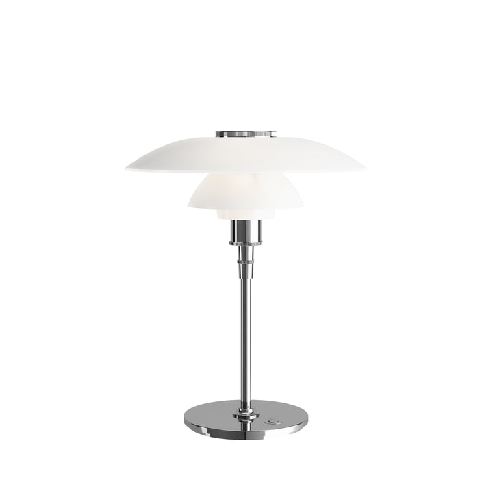 PH 4½-3½ Table lamp, high-gloss chrome-plated from Louis Poulsen