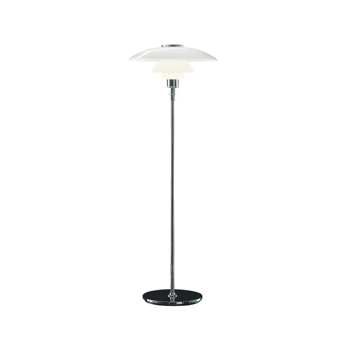 PH 4½-3½ Floor lamp, high-gloss chrome-plated from Louis Poulsen
