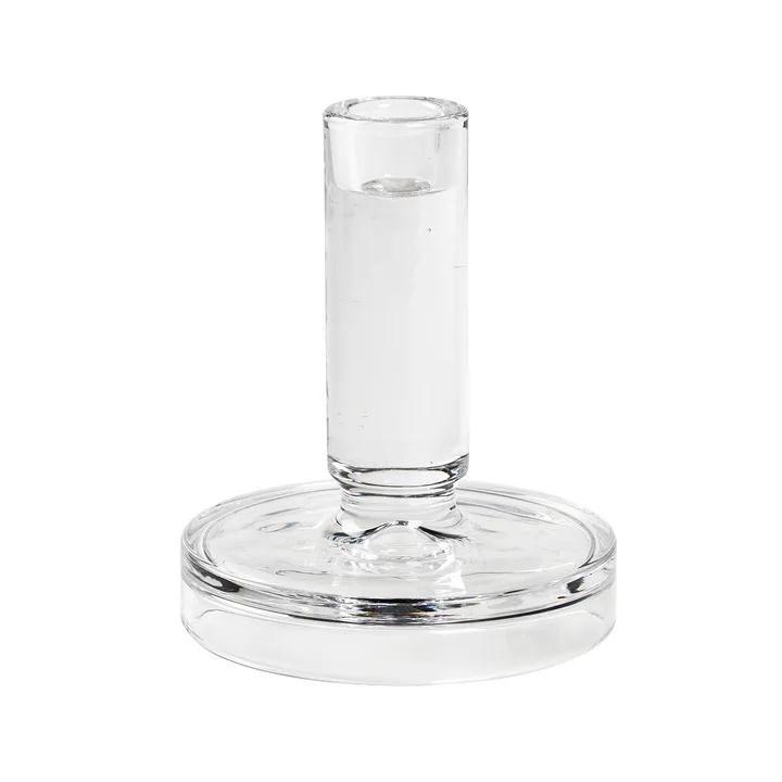Petra Candlestick, Ø 12 x H 14 cm from Broste Copenhagen in clear