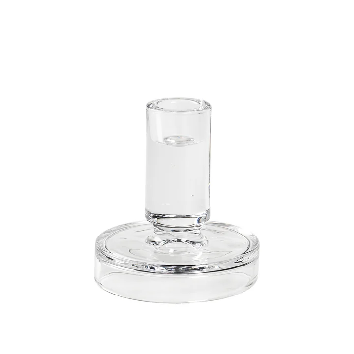 Petra Candlestick, Ø 10 x H 11 cm from Broste Copenhagen in clear