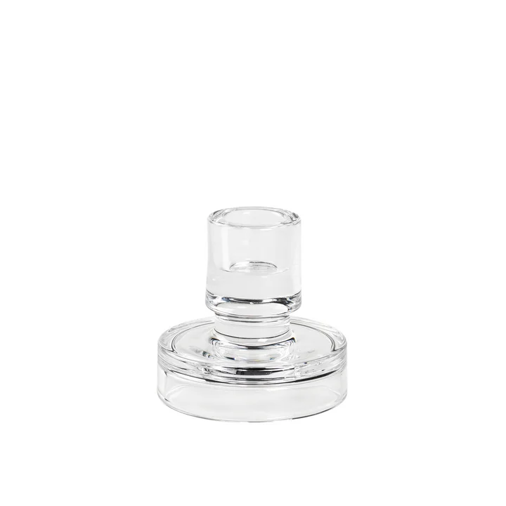 Petra Candlestick, Ø 8 x H 8 cm from Broste Copenhagen in clear