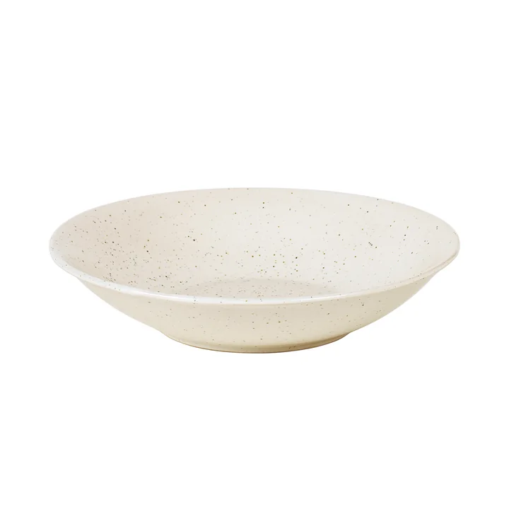Nordic Vanilla Deep plate, Ø 22.5 x H 5 cm from Broste Copenhagen