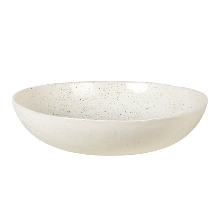 Nordic Vanilla Salad bowl, Ø 34.5 x H 7.5 cm from Broste Copenhagen
