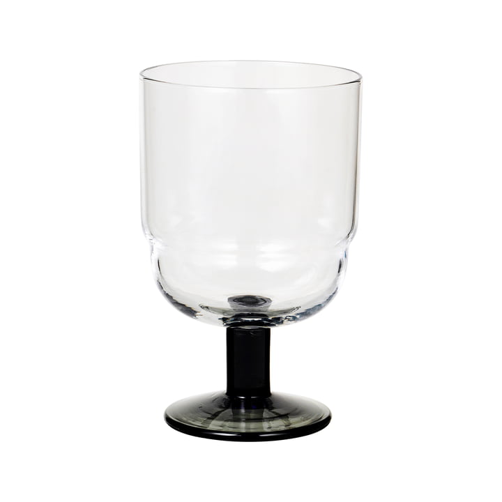 Nordic Bistro White wine glass, 20 cl from Broste Copenhagen in clear / smoke