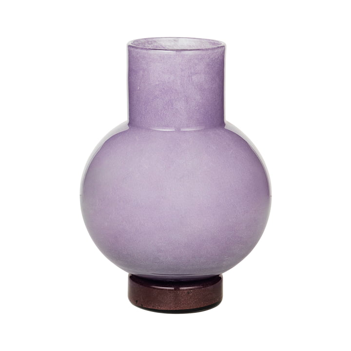 The Mari vase from Broste Copenhagen , H 27 cm, orchid hush / puce aubergine