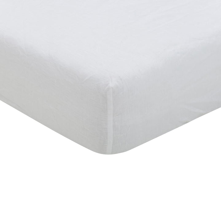 Maxime Fitted sheet, white from Passion for Linen