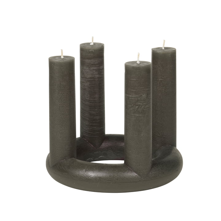 Black Metal Candlestick 20cm