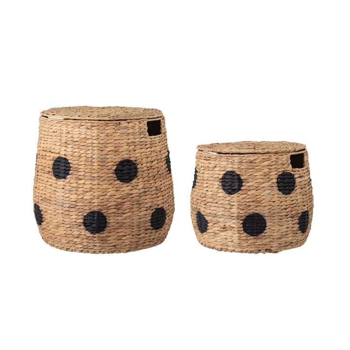 Thinne Storage baskets from Bloomingville made of water hyacinth natural (set of 2)