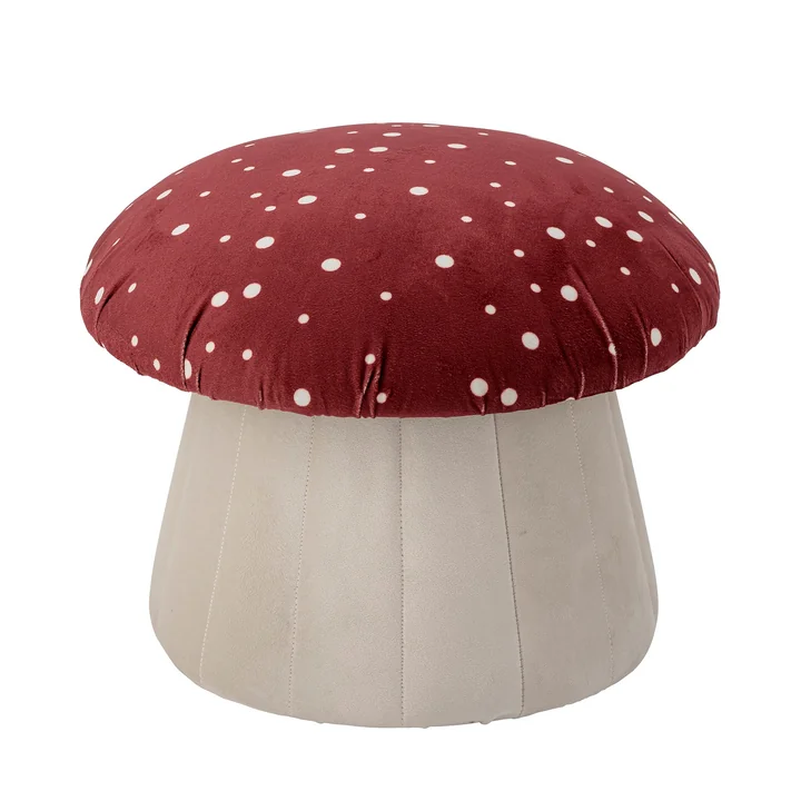 Lue Pouf from Bloomingville in red