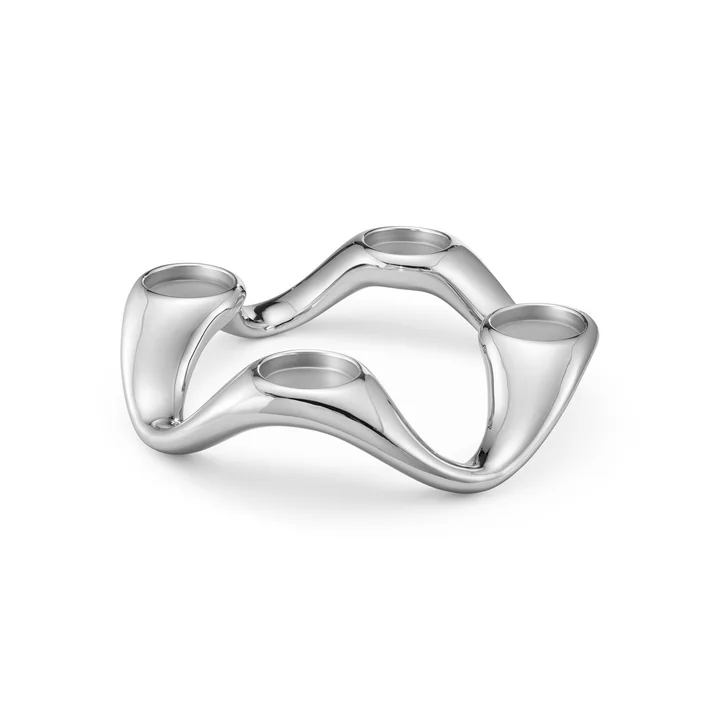 Cobra Candle holder Ø 33 cm from Georg Jensen stainless steel
