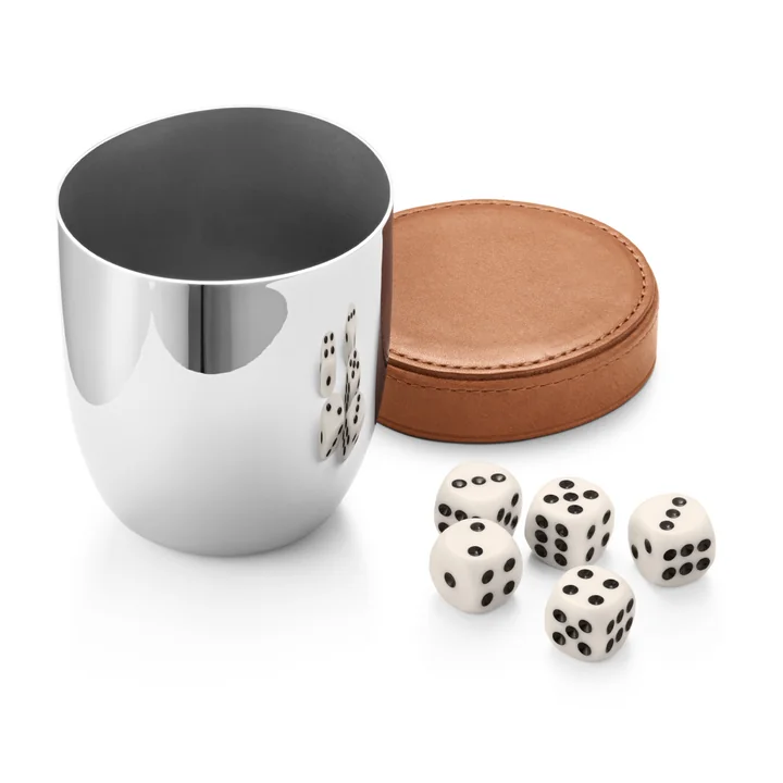 Sky Stainless steel cube travel set with mug from Georg Jensen