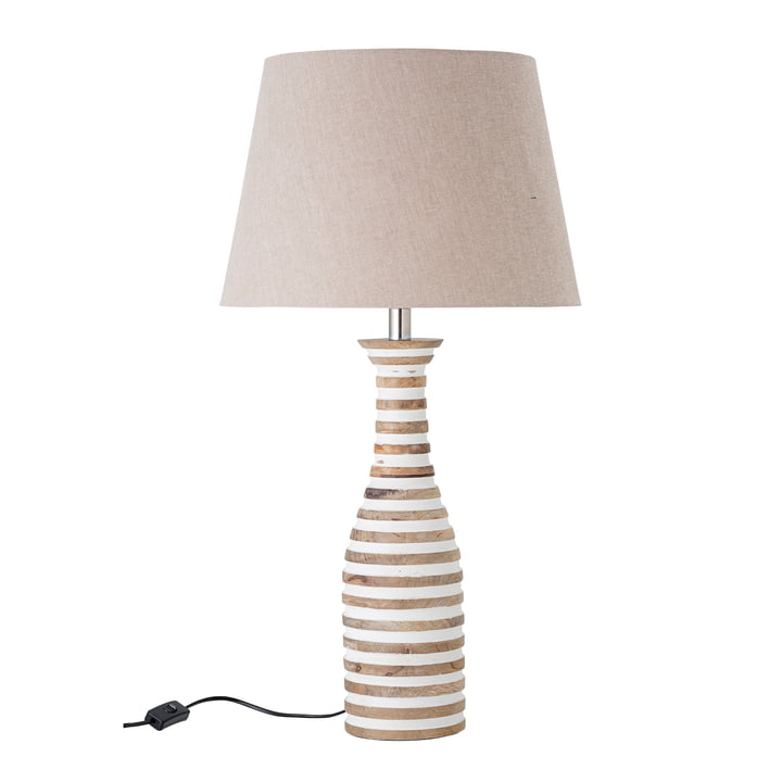The Shelly table lamp from Bloomingville , mango wood, white