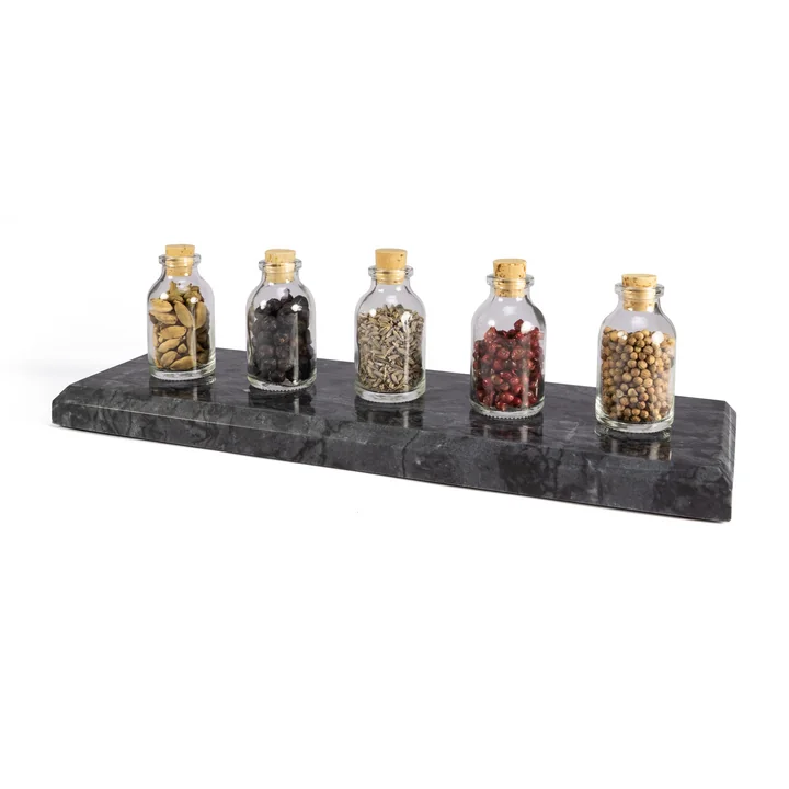 Stylish marble spice rack