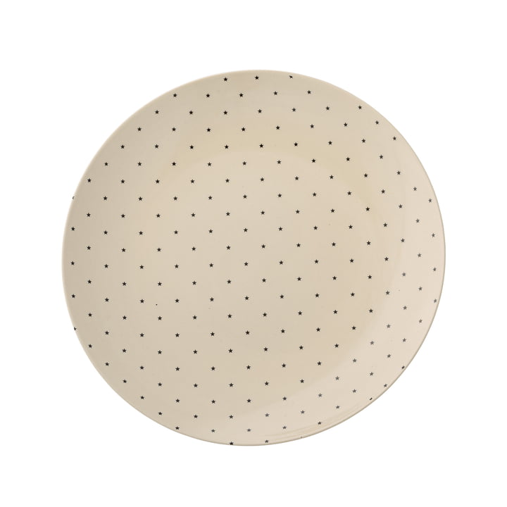 Fanny plate Ø 25 cm from Bloomingville in white / black