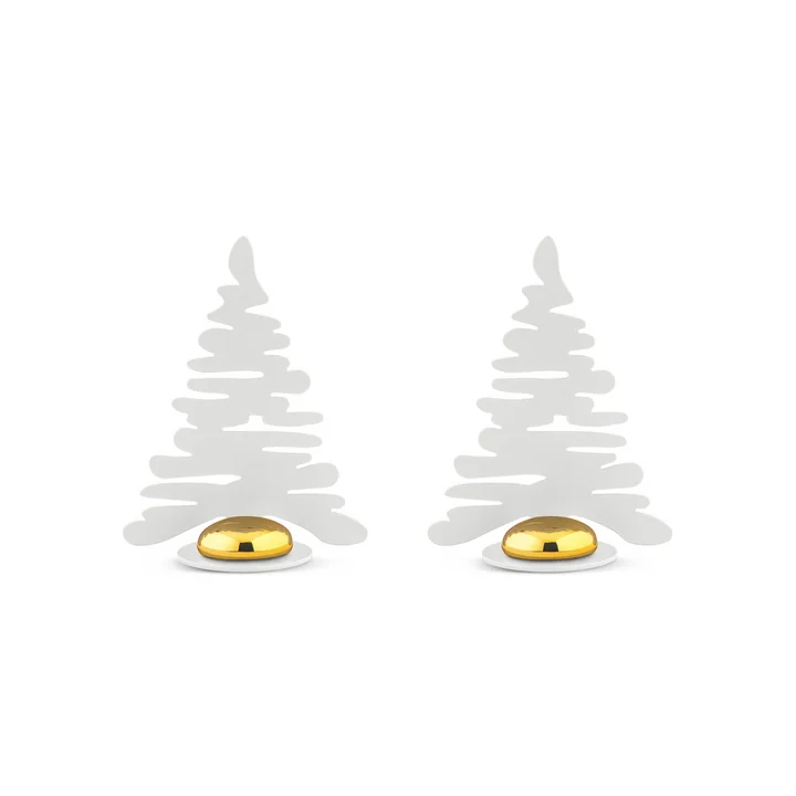 Bark for Christmas Place card holder (set of 2) from Alessi in white