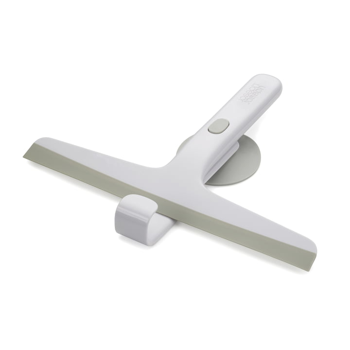 EasyStore Shower squeegee with hanging hook from Joseph Joseph in grey
