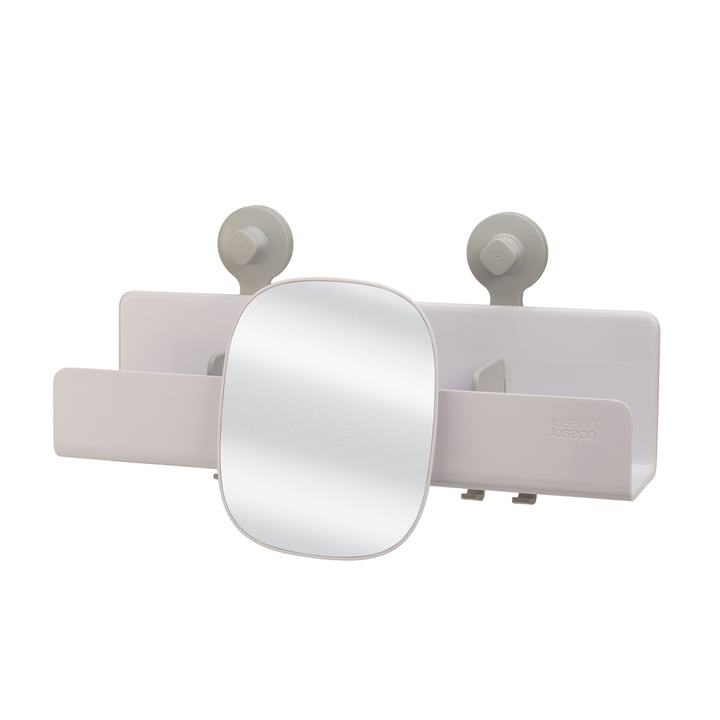 EasyStore Shower tray with adjustable mirror large from Joseph Joseph in white