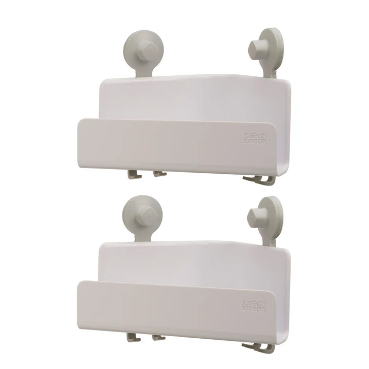 EasyStore Shower tray from Joseph Joseph in white (pack of 2)