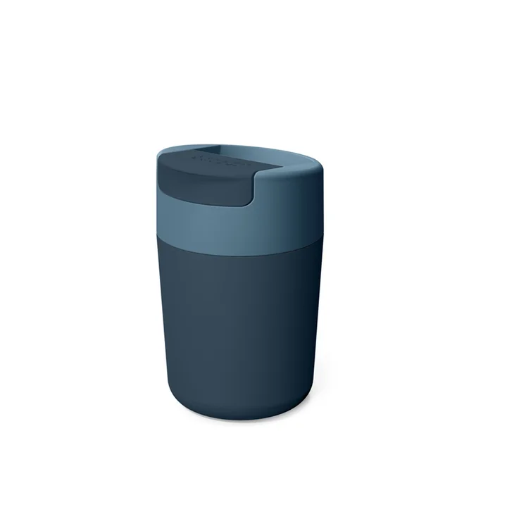 Sipp Travel mug with hinged lid 340 ml from Joseph Joseph in blue