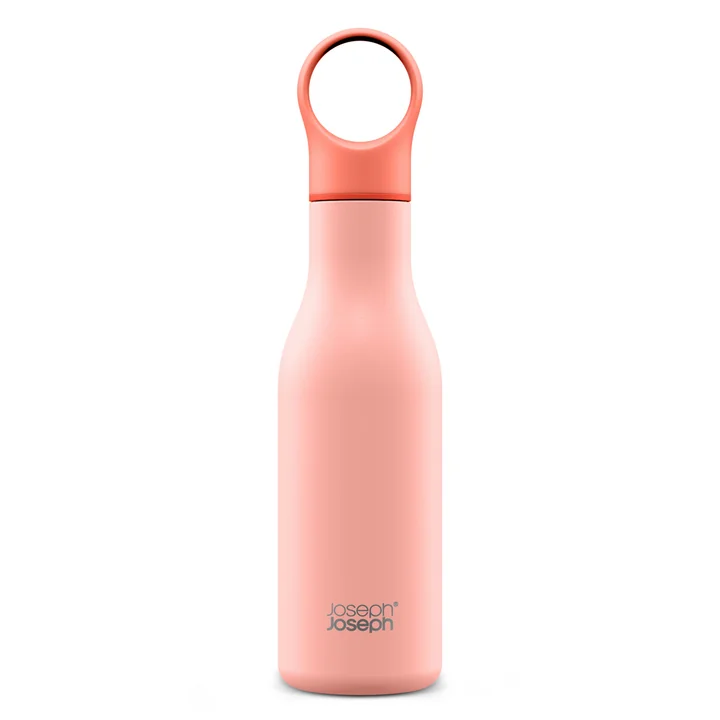 Loop Drinking bottle 500 ml from Joseph Joseph in coral colour