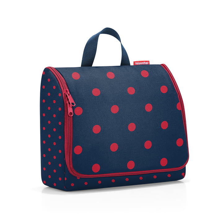 toiletbag XL by reisenthel in mixed dots red (Limited Edition)