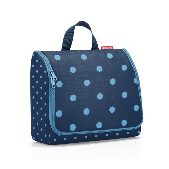 toiletbag XL by reisenthel in mixed dots blue (Limited Edition)