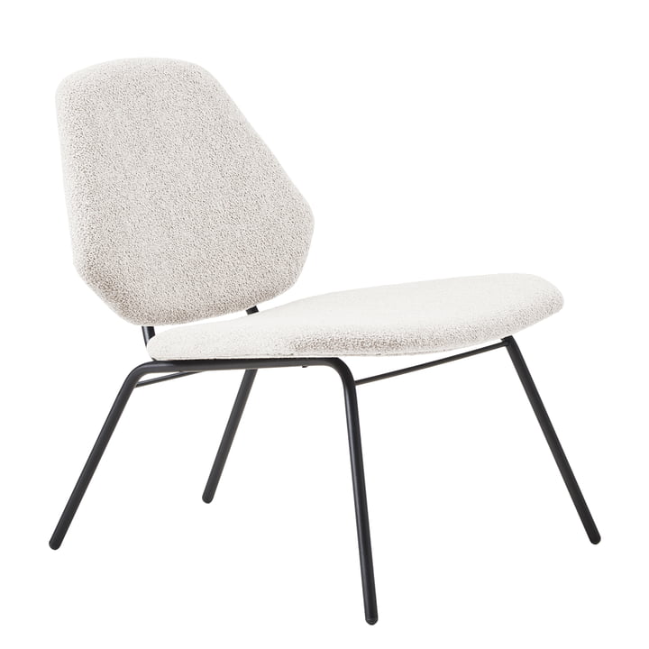 Lean Lounge chair from Woud in Textaafoam Alpine 101 (ivory)