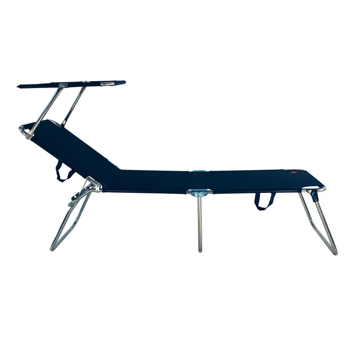 Amigo 40+ Sun tripod lounger with sun canopy, dark blue by Fiam