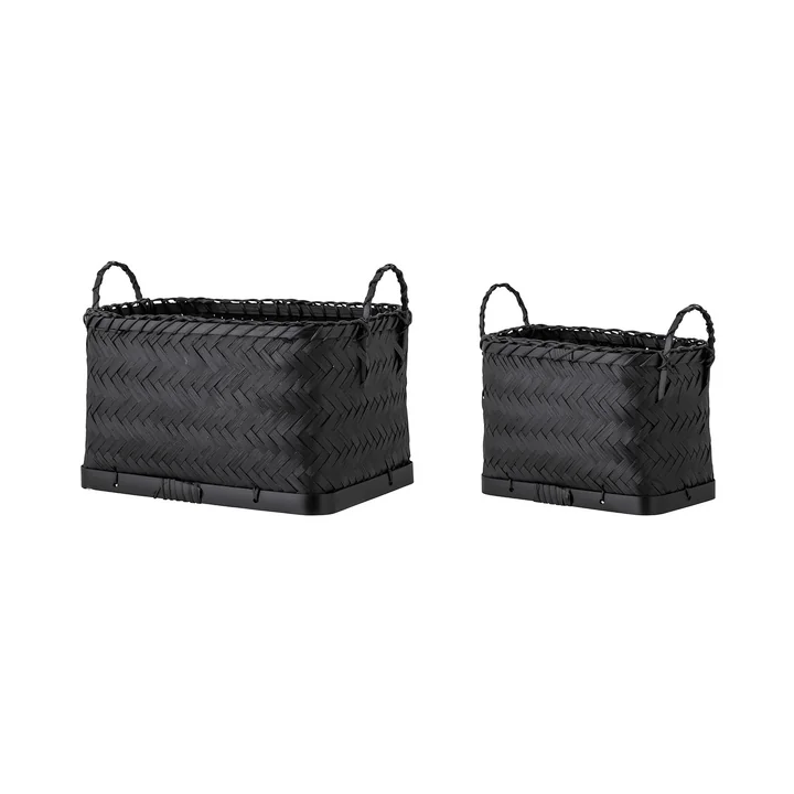 Carmil Storage basket, black (set of 2) from Bloomingville