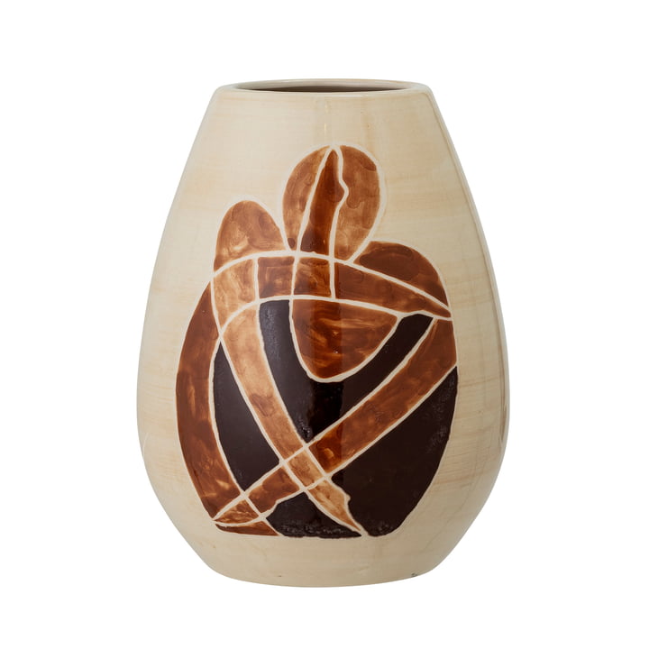 Jona Vase, H 18 cm from Bloomingville in brown