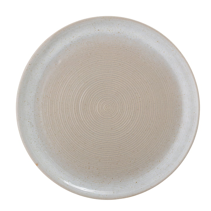 Taupe Plate Ø 27 cm from Bloomingville in crémweiss