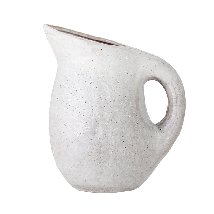 Taupe Jug from Bloomingville in natural white