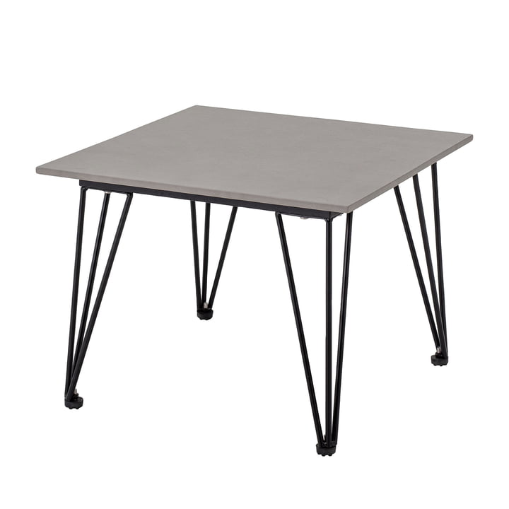 Mundo Coffee table from Bloomingville in concrete grey / black