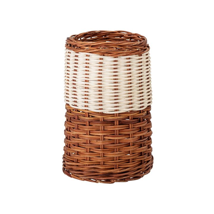 Leja Storage basket from Bloomingville in rattan nature / white