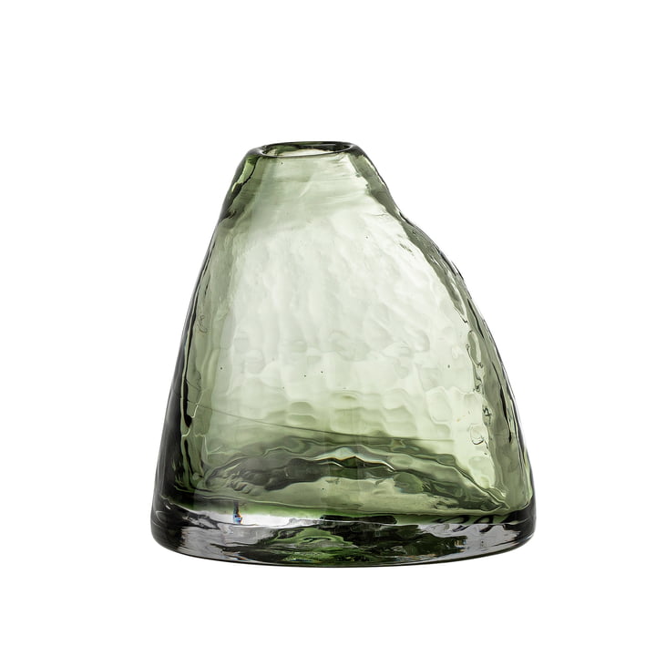 Ini Glass vase, h 13 cm from Bloomingville in color green