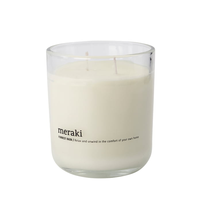 Scented candle Ø 9.6 cm from Meraki in Forest rain